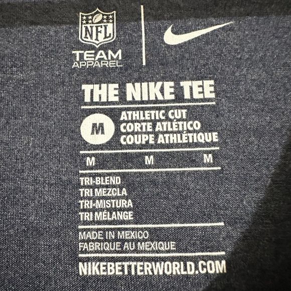 Nike NFL Apparel Women's New England Patriots Graphic T-Shirt Blue Size Medium - Picture 3 of 8